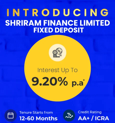 Invest in Corporate Fixed Deposits& Get Interest Upto 9.20% p.a